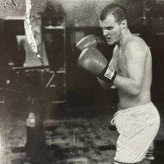 Photograph Silver Gelatin Print Janine Gordon Signed 20×24″ B/W Boxing Gleasons