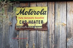 «»Rusty Motorola Car Heater» Antique Sign Wall Art