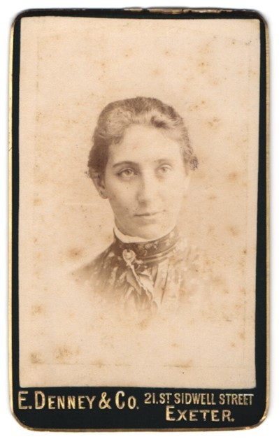 Photograph E. Denney & Co., Exeter, 21st St. Sidwell Street, Portrait of a Woman
