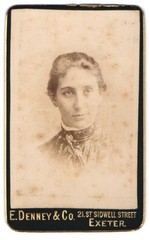 Photograph E. Denney & Co., Exeter, 21st St. Sidwell Street, Portrait of a Woman