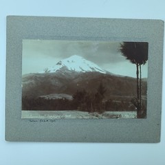 Original C. B. WAITE Photo, Popocatepetl From El Cedral Park, 2/5/1905 5” x 8”