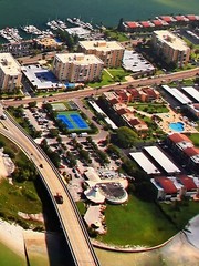 Clearwater Beach, Florida Aerial Color Photography On Canvas Large 32” X 52”