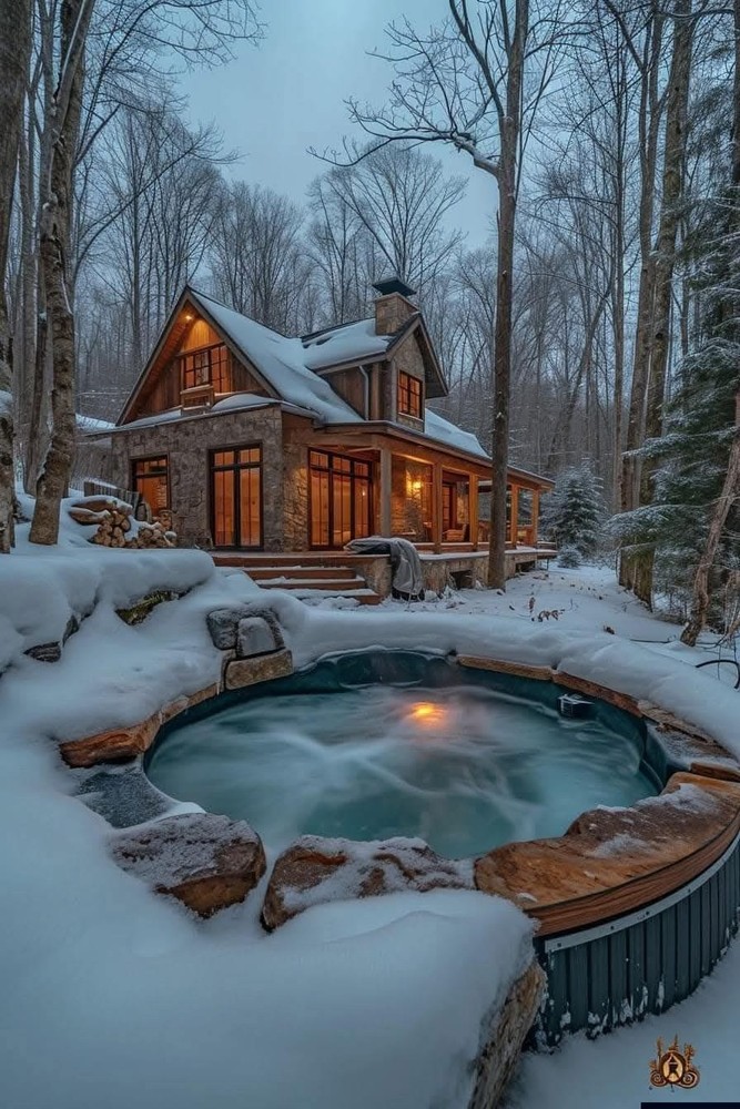 8*10 cozy cottage house photo print warm beautiful home wall art decor bedroom