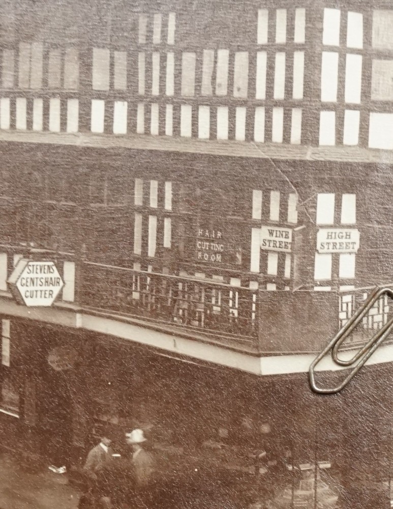 Photo Album England Bristol Holland House Barber Advertising Sign Building Bank