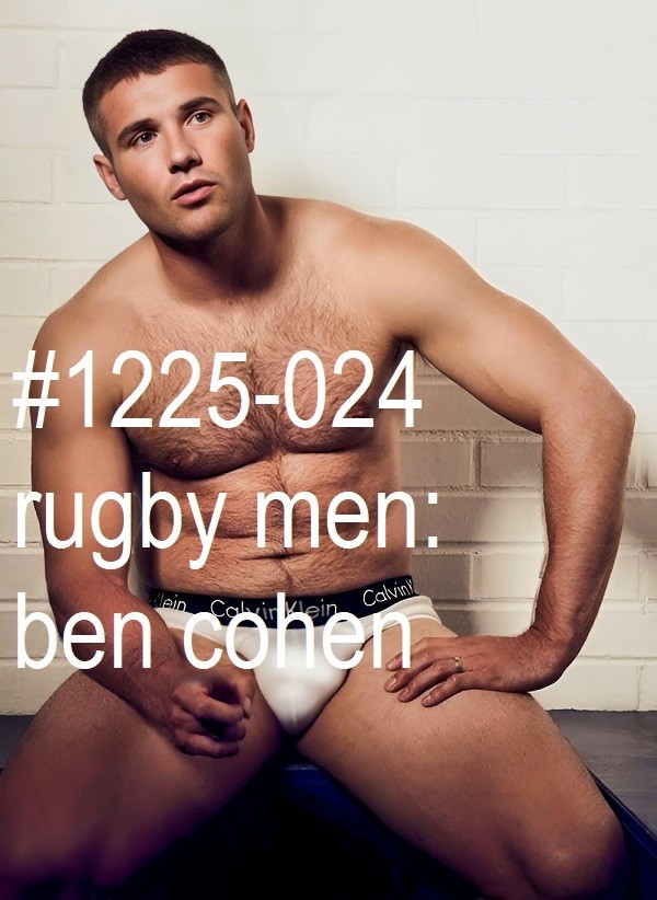 MALE PORTRAIT #1225-024 -athletes series -rugby men -ben cohen – free ship in us