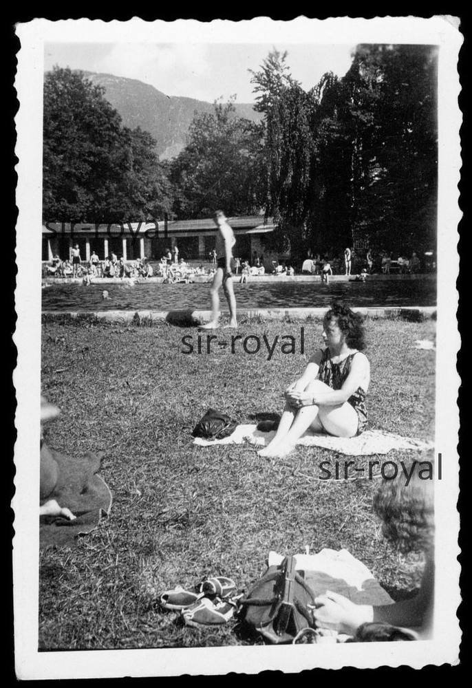 Bad Ischl outdoor pool photo 6x9cm