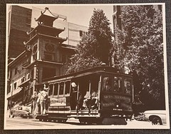 Historic 11×14 B&W Photo, Cable Car At Chinatown , San Francisco By Royce Vaughn