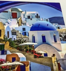 David Stern, Photograph on Ceramic Tile greek houses. 10” x 8” greece,