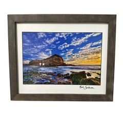 Whale Rock At Three Arch Bay Laguna Beach Framed Art Photo by MARK SANDERSON