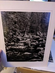 ROCKS RIVER NATURE LARGE ORIGINAL ART PHOTO B&W STETTNER VTG MATTE NJ CAMERA