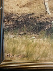 VTG Photo Nature Framed Photo “Duel at Dawn,» Photographer Dennis Norton 8/100￼