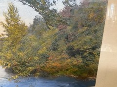 Signed Wallace Nutting 1921 «An Autumn Canopy» Hand Colored Photo ~ Framed