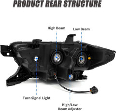 Headlights Assembly for 2016 2017 2018 2019 2020 2021 2022 2023 Toyota Tacoma He