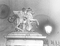 Ilse BING: Cheval de Marly, Paris, 1934 / Silver print / Ptd 1986 / SIGNED!