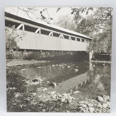 Black & White Covered Bridge Landscape Photography W. Galen Barton 1960’s