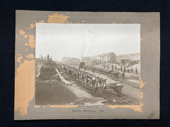 Seeber Guido (1879-1940) Chemnitz «Road Construction Acacia Road 1913» Album Print