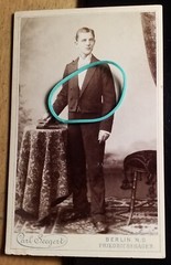 Herrmann Runge – 1893 – Young Man / CDV Carl Seegert Berlin NO