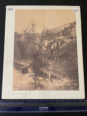 Edward S. Curtis Getting Water Apache 16 x 12 Sepia Print Native American EUC