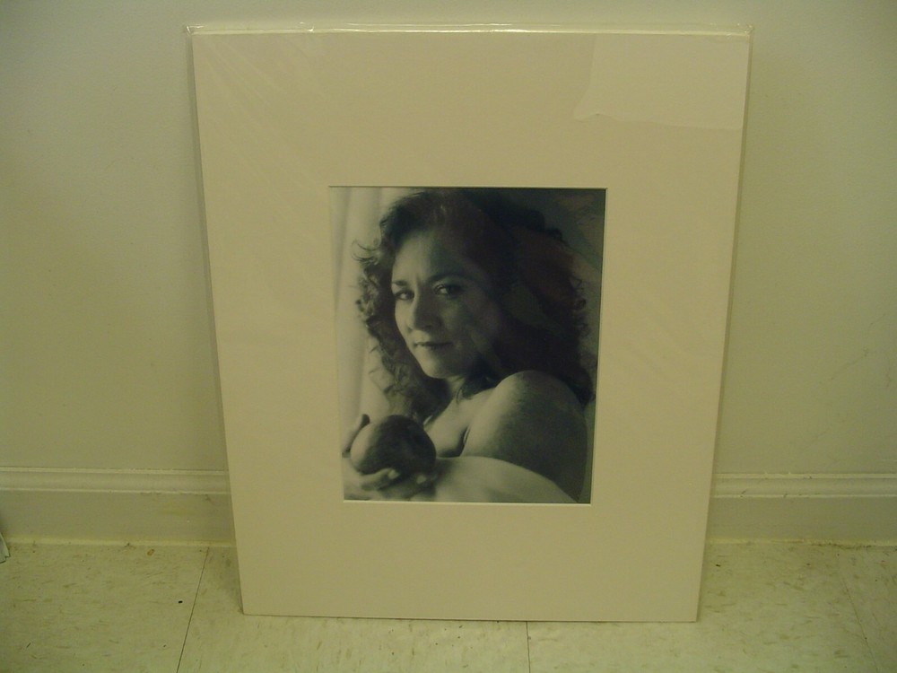 MATTED PHOTOGRAPHY Woman holding apple by Larry Santucci 16×20