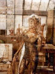 FARRAH FAWCETT 2014 photo mosaic cm. 31×42 poster with a lot of pics