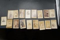 Photo Bundle Lot CDV KAB Dresden Saxony Eisenach Model Woman Man Child Name Old