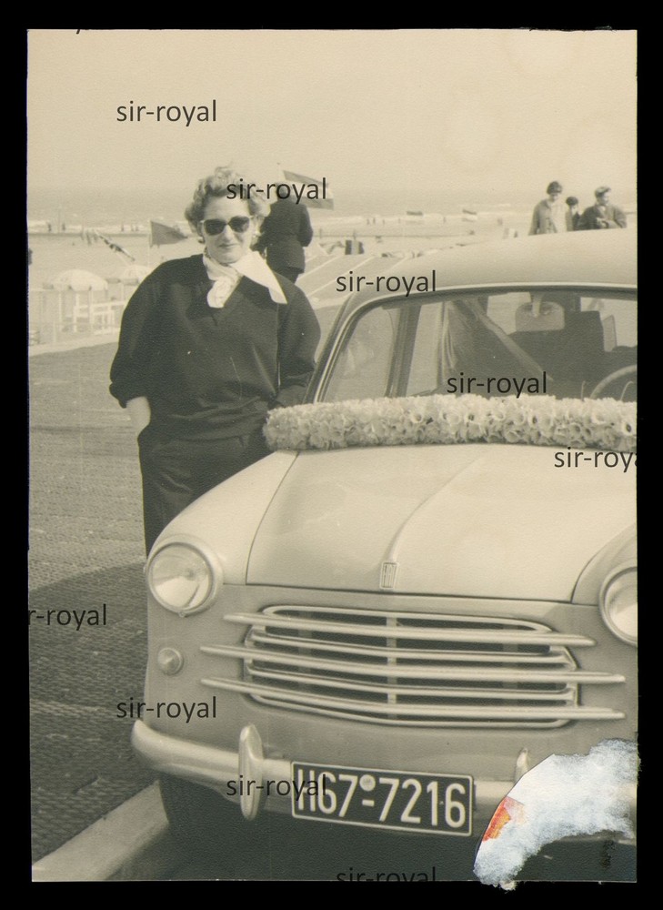 Fiat 1100 Auto Motor Vehicle 1950s Vintage Photo 11x15cm