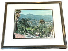 Framed & Matted Santa Barbara Photography Print, Chuck Benwitt – Signed