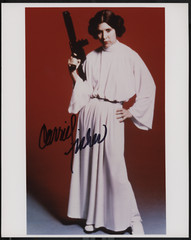 Carrie Fisher Princess Leia Star Wars Autographed 8×10 Photo w/COA WWE34-138