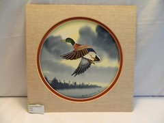 ORIGINAL SIGNED, MATTED WATERCOLOR MALLARD DUCK BY WILLIAM RODGERS JR.