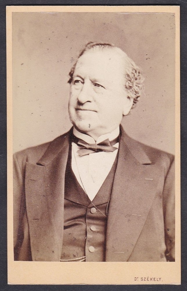 Carl von La Roche Actor Theater Vienna Portrait CDV Photo Szekely 1860