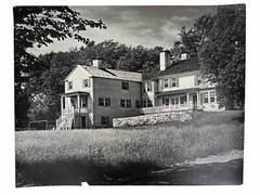Vintage Large Black & White Photograph Photography Print Old Farmhouse Homestead