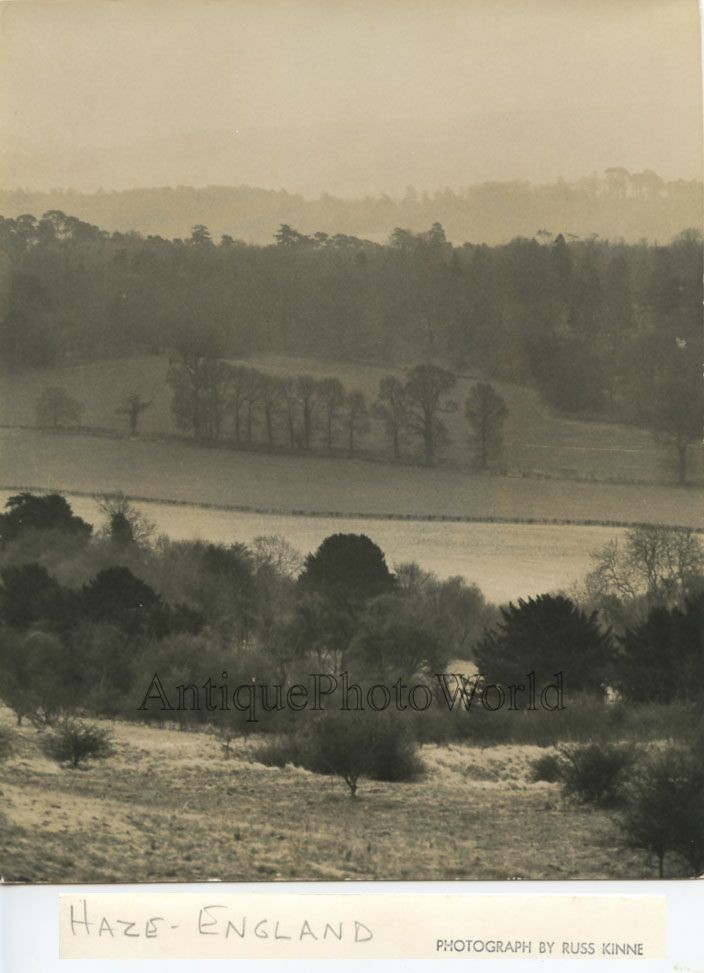 England haze country landscape vintage art photo by Russ Kinne
