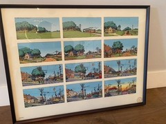 R. Crumb A Short History of America Wildwood Serigraph #654/1000 Framed Art