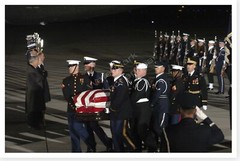 Gerald Ford State Funeral Joint Color Guard With Casket Silver Halide Photo