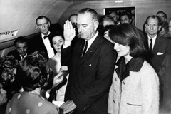 New Photo: Lyndon Baines Johnson takes Oath of Office on Air Force One – 6 Sizes