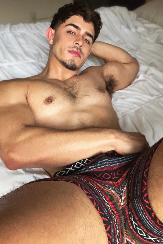 [X159] Handsome Man Cute Male Model Showing Off Body Physique Art Photography
