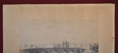 Vintage Photograph / Print Focusing on a Bridge Crossing a Body of Water