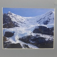 Matted Snowy Mountain Landscape Photo Print 11 X 14 Wall Art Gallery Decor