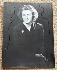 21x16cm Vintage DPA Photo on Agfa Brovira 1950s Eva Braun