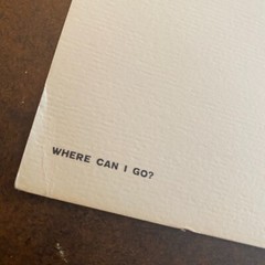 Vintage Photograph Print/ Plate- Erich Hartmann – «Where Can I Go?»- 12 x 12