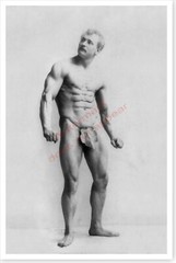 Bodybuilder Eugene Sandow Fig Leaf Silver Halide Photo Gay Interest