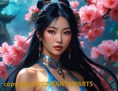 Beautiful Sensual Asian Girl Anime F on Quality semi-gloss Photo Paper 8.5″x11″