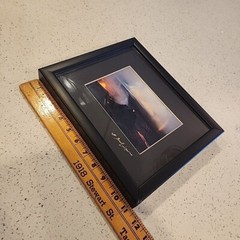 Black Framed Art Photo Hawaii Volcano Lava Signed G Brad Lewis 9.5×11 Photograph
