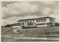 Motorway service area rest area A3 Bad Camberg 1953-postcard real photo old photo 1950s