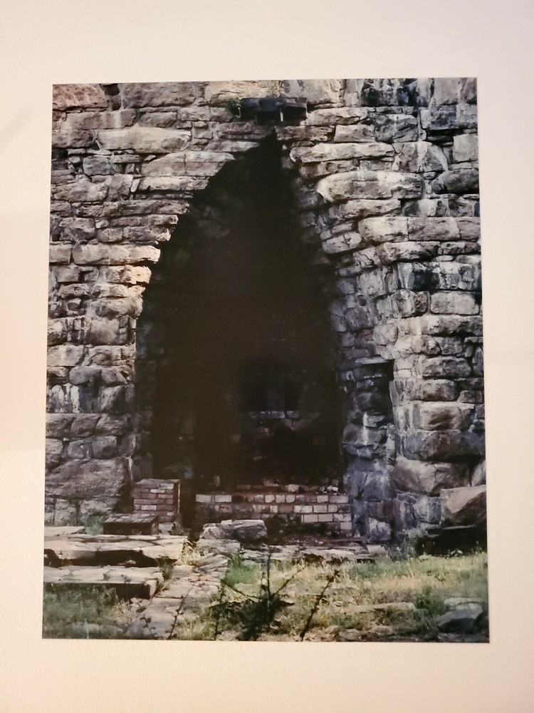 STONE DOORWAY ORIGINAL SIGNED ART PHOTO COLOR STETTNER VTG MATTE NJ CAMERA