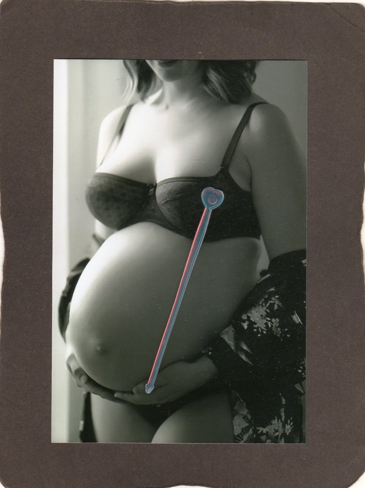 Lp16) Photo Woman Art Model Woman Pregnant.