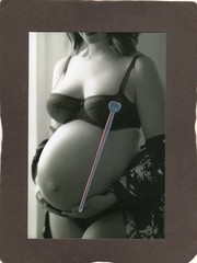 Lp16) Photo Woman Art Model Woman Pregnant.