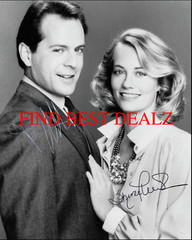 🌟Cybill Shepherd, Bruce Willis💥American Actor Original Photo Signed Autograph