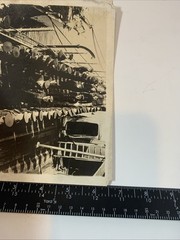 Real 8.5” x 6.5” Photo WW1 “Beatty Inspecting Crew Of A.V.S. Tender 1918