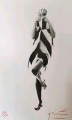 Bert Stern – Marilyn Monroe – with black/white scarf – limited & signed